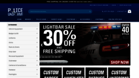 What Policeuniform.com website looked like in 2020 (4 years ago)
