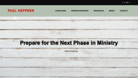 What Pastorpaulheppner.com website looked like in 2020 (4 years ago)
