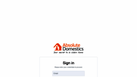 What Portal.absolutedomestics.com.au website looked like in 2020 (4 years ago)