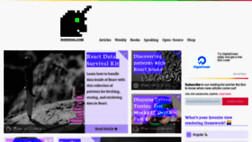What Ponyfoo.com website looked like in 2020 (4 years ago)