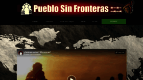 What Pueblosinfronteras.org website looked like in 2020 (4 years ago)