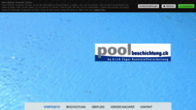 What Poolbeschichtung.ch website looked like in 2020 (4 years ago)