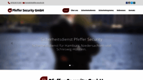 What Pfeffer-security.de website looked like in 2020 (4 years ago)