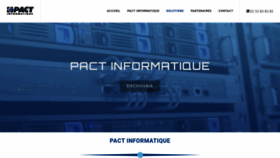 What Pactinfo.fr website looked like in 2020 (4 years ago)