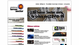 What Plataformatercersector.es website looked like in 2020 (4 years ago)