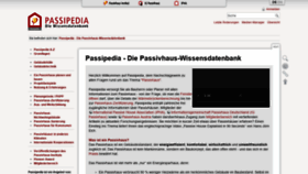 What Passipedia.de website looked like in 2020 (4 years ago)