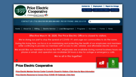 What Price-electric.com website looked like in 2020 (4 years ago)