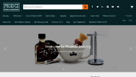 What Phoenixshaving.com website looked like in 2020 (4 years ago)