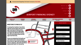 What Parknfly.com.au website looked like in 2020 (4 years ago)