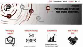 What Prospectrleads.com website looked like in 2020 (4 years ago)