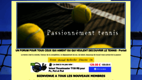 What Passionnementtennis.com website looked like in 2020 (4 years ago)