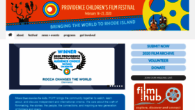 What Providencechildrensfilmfestival.org website looked like in 2020 (4 years ago)