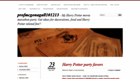 What Profmcgonagall101213.wordpress.com website looked like in 2020 (4 years ago)