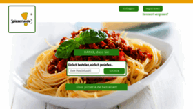 What Pizzeria.de website looked like in 2020 (4 years ago)