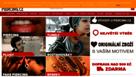 What Piercing.cz website looked like in 2020 (4 years ago)