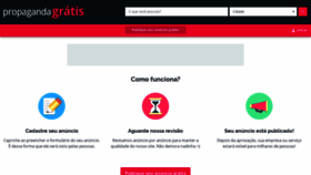 What Propagandagratis.com.br website looked like in 2020 (4 years ago)