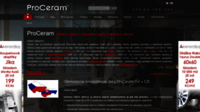 What Proceram.sk website looked like in 2020 (4 years ago)