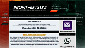 What Profit-bets1x2.com website looked like in 2020 (4 years ago)