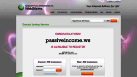What Passiveincome.ws website looked like in 2020 (5 years ago)