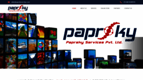 What Paprskyservices.com website looked like in 2020 (4 years ago)