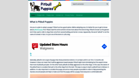 What Pitbullpuppies.org website looked like in 2020 (4 years ago)