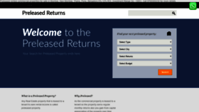 What Preleasedreturns.com website looked like in 2020 (4 years ago)