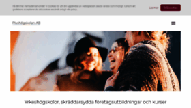 What Plushogskolan.se website looked like in 2020 (4 years ago)