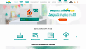 What Pampersbotschafter.de website looked like in 2020 (4 years ago)