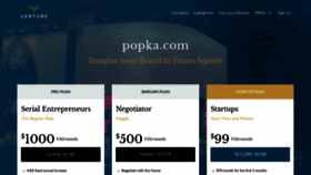 What Popka.com website looked like in 2020 (4 years ago)