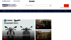 What Pressrelease.kontan.co.id website looked like in 2020 (4 years ago)
