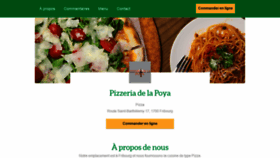 What Pizzeria-de-la-poya.ch website looked like in 2020 (4 years ago)