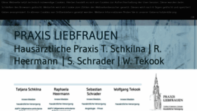 What Praxis-liebfrauen.de website looked like in 2020 (4 years ago)