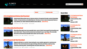 What Planetaminecraft.com website looked like in 2020 (4 years ago)