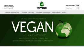 What Provegan.info website looked like in 2020 (4 years ago)