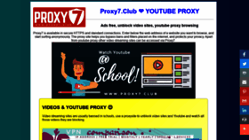 What Proxy7.club website looked like in 2020 (4 years ago)