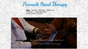What Pinnaclehandtherapy.com website looked like in 2020 (4 years ago)
