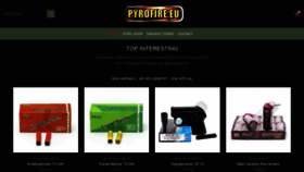 What Pyrofire.eu website looked like in 2020 (4 years ago)