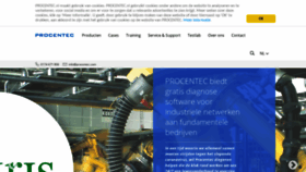 What Procentec.nl website looked like in 2020 (4 years ago)