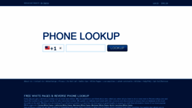 What Phonelookup.com website looked like in 2020 (4 years ago)