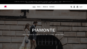 What Piamontemadrid.com website looked like in 2020 (4 years ago)