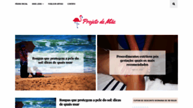 What Projetodemae.com.br website looked like in 2020 (4 years ago)