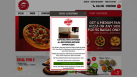 What Pizzahut.om website looked like in 2020 (4 years ago)