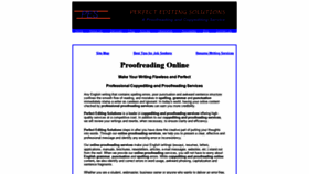 What Perfectediting.com website looked like in 2020 (5 years ago)