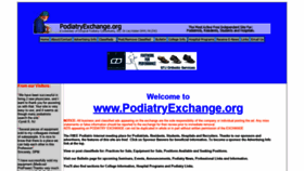 What Podiatryexchange.org website looked like in 2020 (4 years ago)
