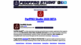 What Perfprostudio.com website looked like in 2020 (4 years ago)