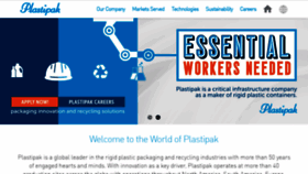 What Plastipak.com website looked like in 2020 (4 years ago)