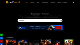 What Pelismart.com website looked like in 2020 (4 years ago)