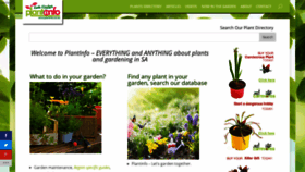 What Plantinfo.co.za website looked like in 2020 (4 years ago)