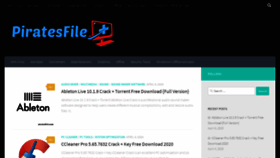 What Piratesfile.com website looked like in 2020 (4 years ago)