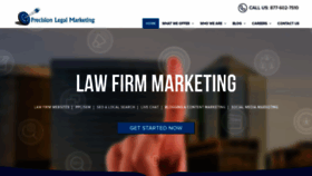 What Precisionlegalmarketing.com website looked like in 2020 (4 years ago)
